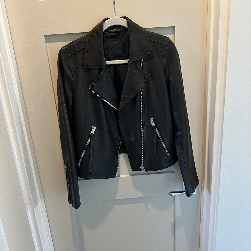 AllSaints Leather Biker Jacket